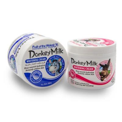 کرم روشن کننده شیر الاغ برند ووکالی Wokali donkey milk whitening cream
 وزن 115 گرم